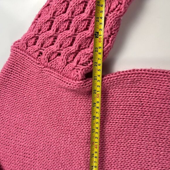 One teaspoon rider roll neck women sweater chunky cable knit turtleneck pink - Picture 9 of 9